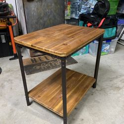 Wood Side Table 