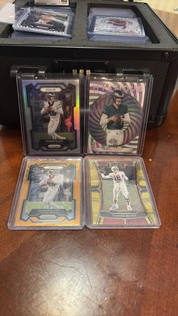 Tanner McKee Rookie Football Card Lot x 3 Prizm