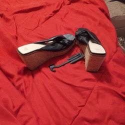 Black Wedges Brand New Never Been Worn