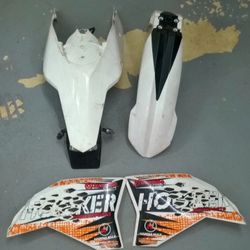 2007 KTM Plastics Fenders Side Panels Tail Light