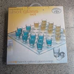 Drinking Shot glass Checkers Set