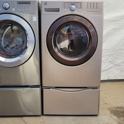 LG WASHER&KENMORE ELITE ELECTRIC DRYER 220V 