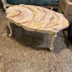 Marble Coffee Table And Two Side Tables 