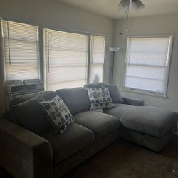 grey sectional couch 
