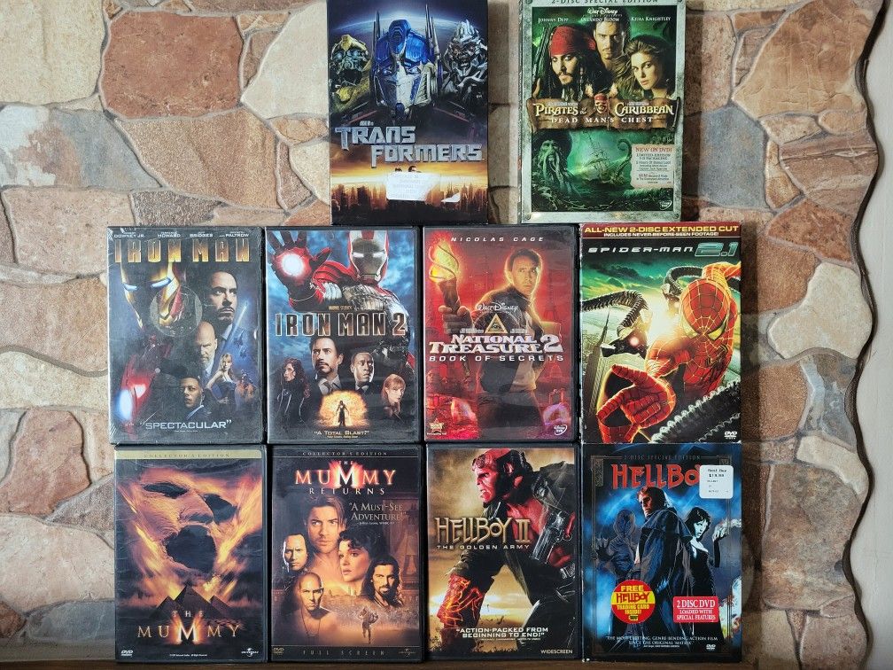 Lot Of 10 Family-friendly Action DVDs