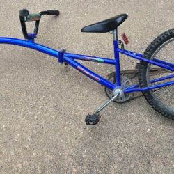 Foldable Tag Along Tandem Bike With Quick Release Kids trailer