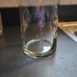 Clear Glass Vase 