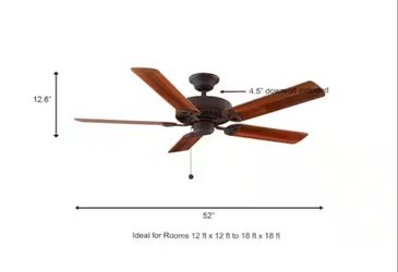 Hampton Bay
Farmington 52 in. Indoor Oil Rubbed Bronze Ceiling Fan