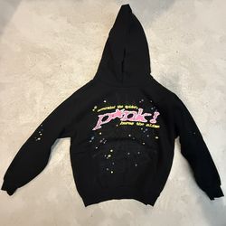 Spyder Hoodie Pink - Black