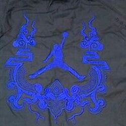 Jordan Destroyer Varsity Jacket With Leather Sleeves