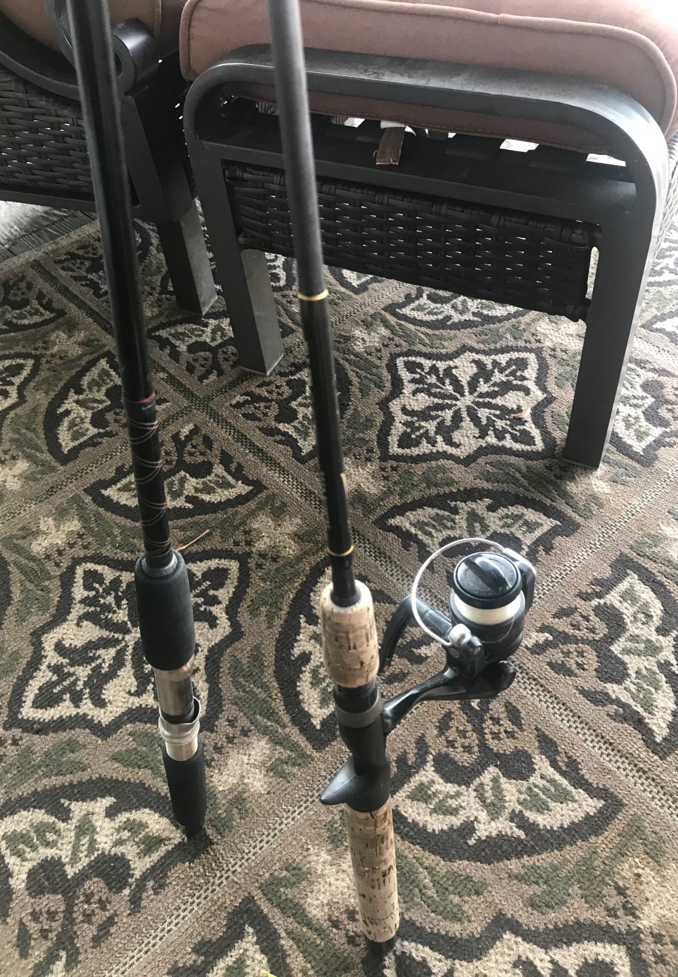 2 rods and one reel