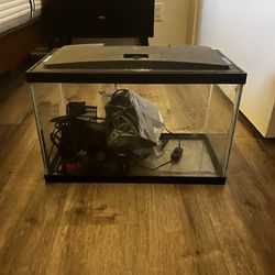 10g Fish Tank Aquarium And SeaChem Tidal 35