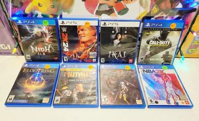 PS5 PS4 Video Games Ikai WWE Mutant Elden Ring COD Nioh NBA2K