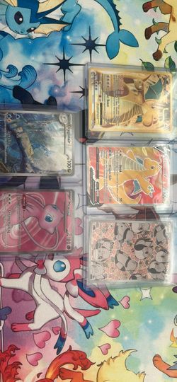 5 Raw Pokemon cards -Singles