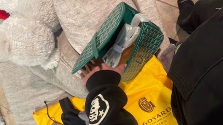 Goyard green man bag