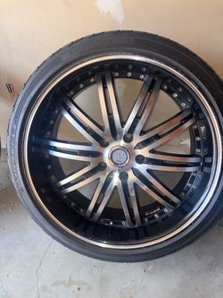 20 inch velocity rim and tire set