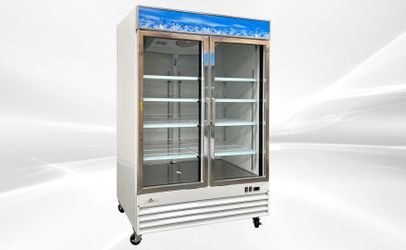 NSF 53 ins Two glass door freezer SS door D1.2BM2F