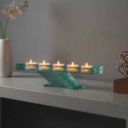 Partylite P7198 Stratus 5 tealight glass holder New in box