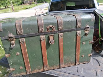 Large metal trunk