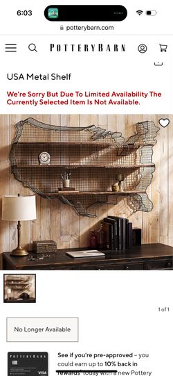Pottery Barn USA shelf