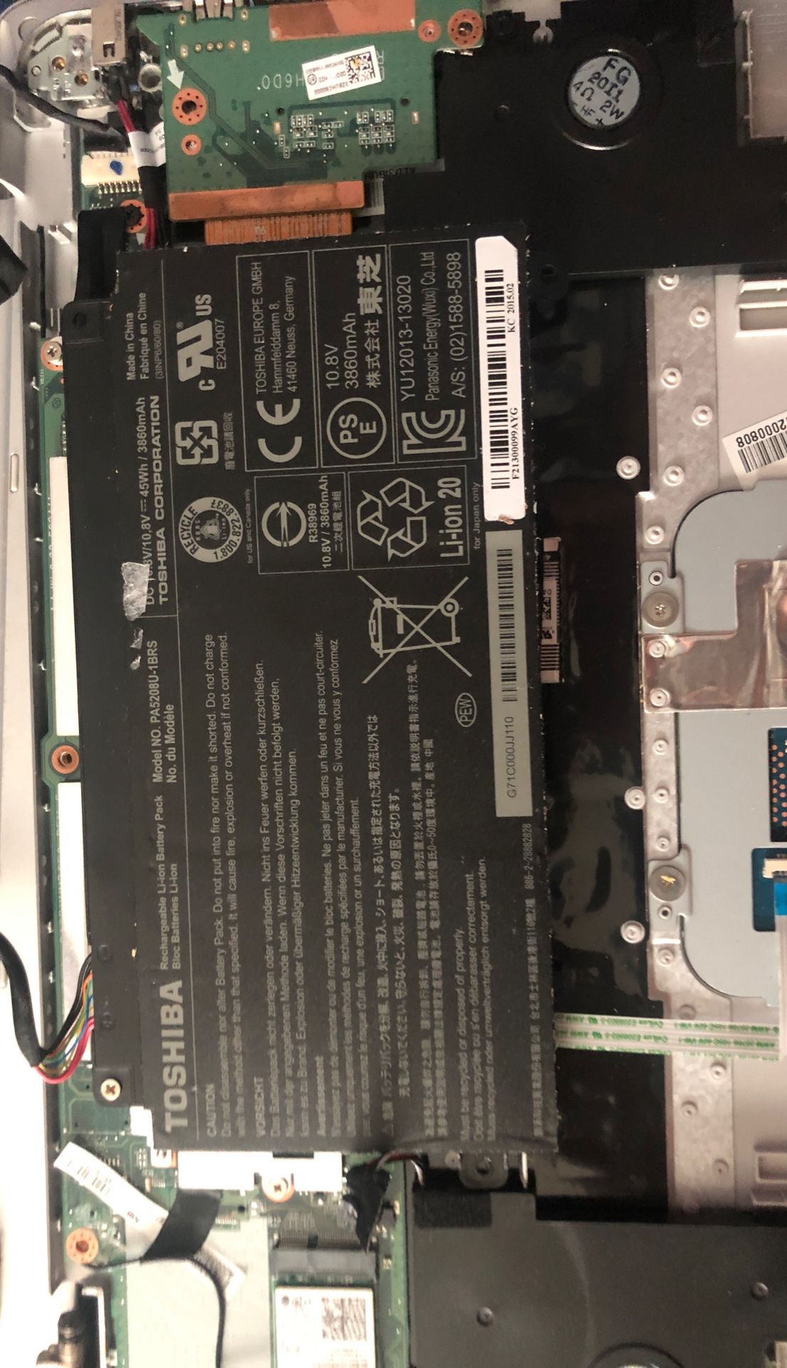 toshiba battery pa5208u-1brs