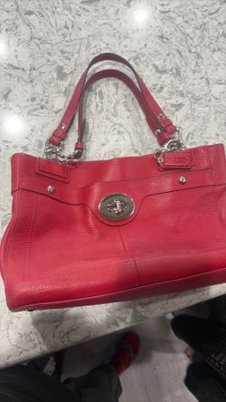 Coach leather shoulder bag purse