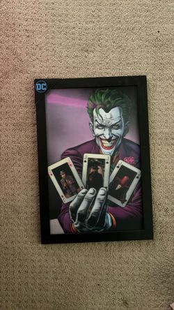 Joker 3D shadow box frame