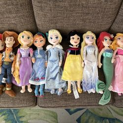Disney Store Official Plush Princess Dolls