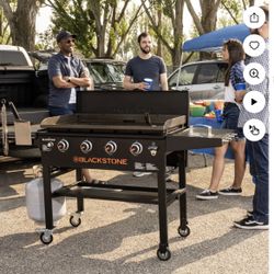 Blackstone Original Plancha para Exteriores de 4 Quemadores de 36" con Tapa Rígida