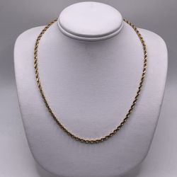 14kt Yellow Gold Rope Chain