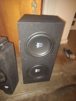 Dual Subwoofer Speaker Box Enclosure
