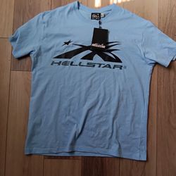 Baby Blue Hellstar Shirt Authentic 