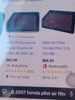K & N Honda Air Filter