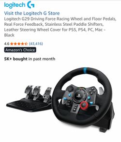 Logitech Racing wheel and pedals