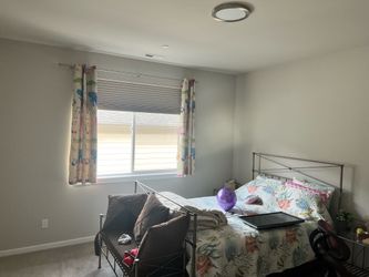 Queen Bed + Mattress + 2 Side tables + bench + cushions