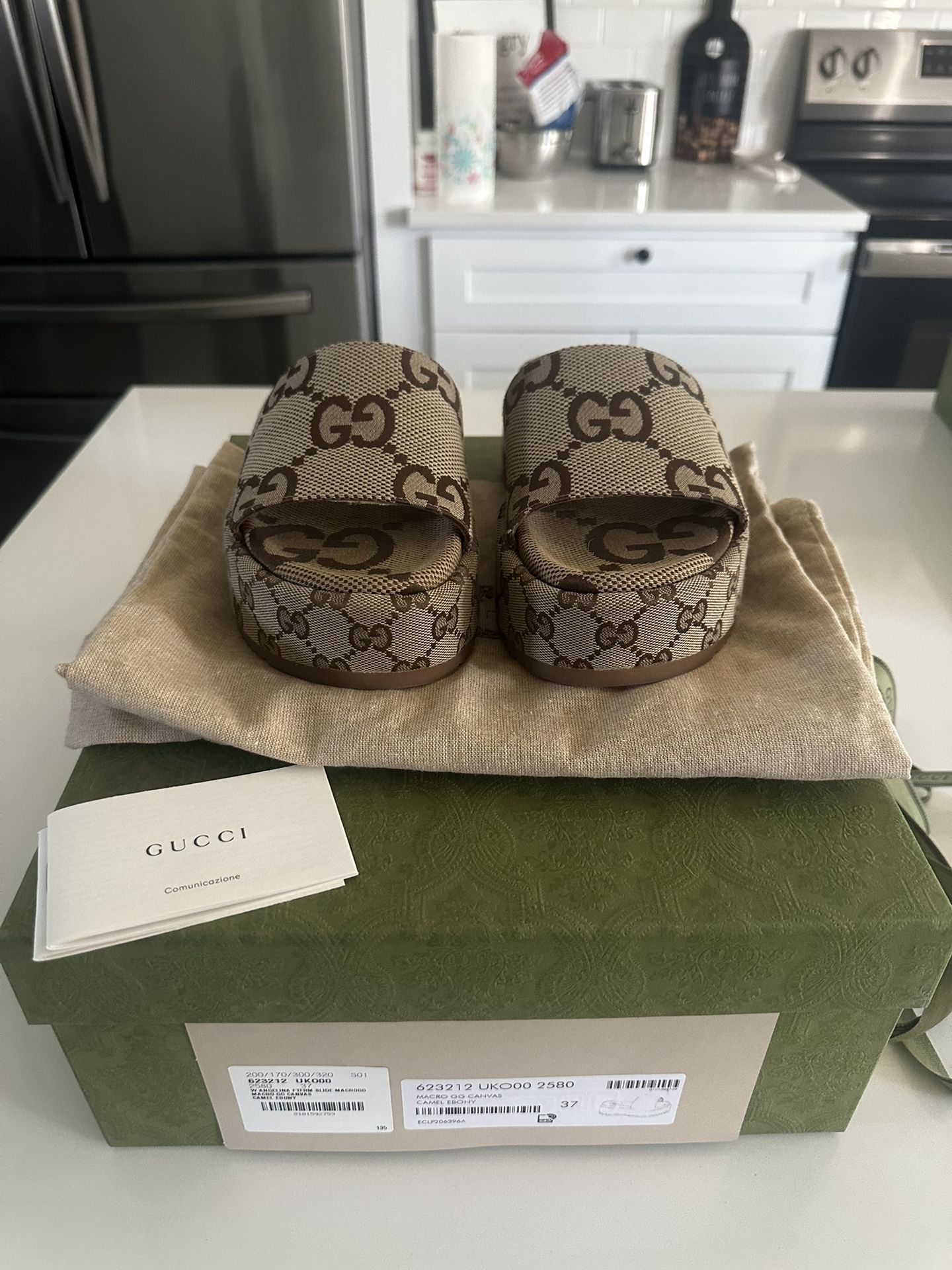 Authentic Gucci Platform Slides