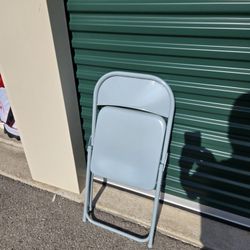 Set Of 4 Metal Folding Chairs. "CHECK OUT MY PAGE FOR MORE DEALS "