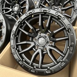 17” INCH FUEL REBEL D679 MATTE BLACK OFF ROAD WHEELS/RIMS 