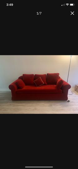 Free cute red couch