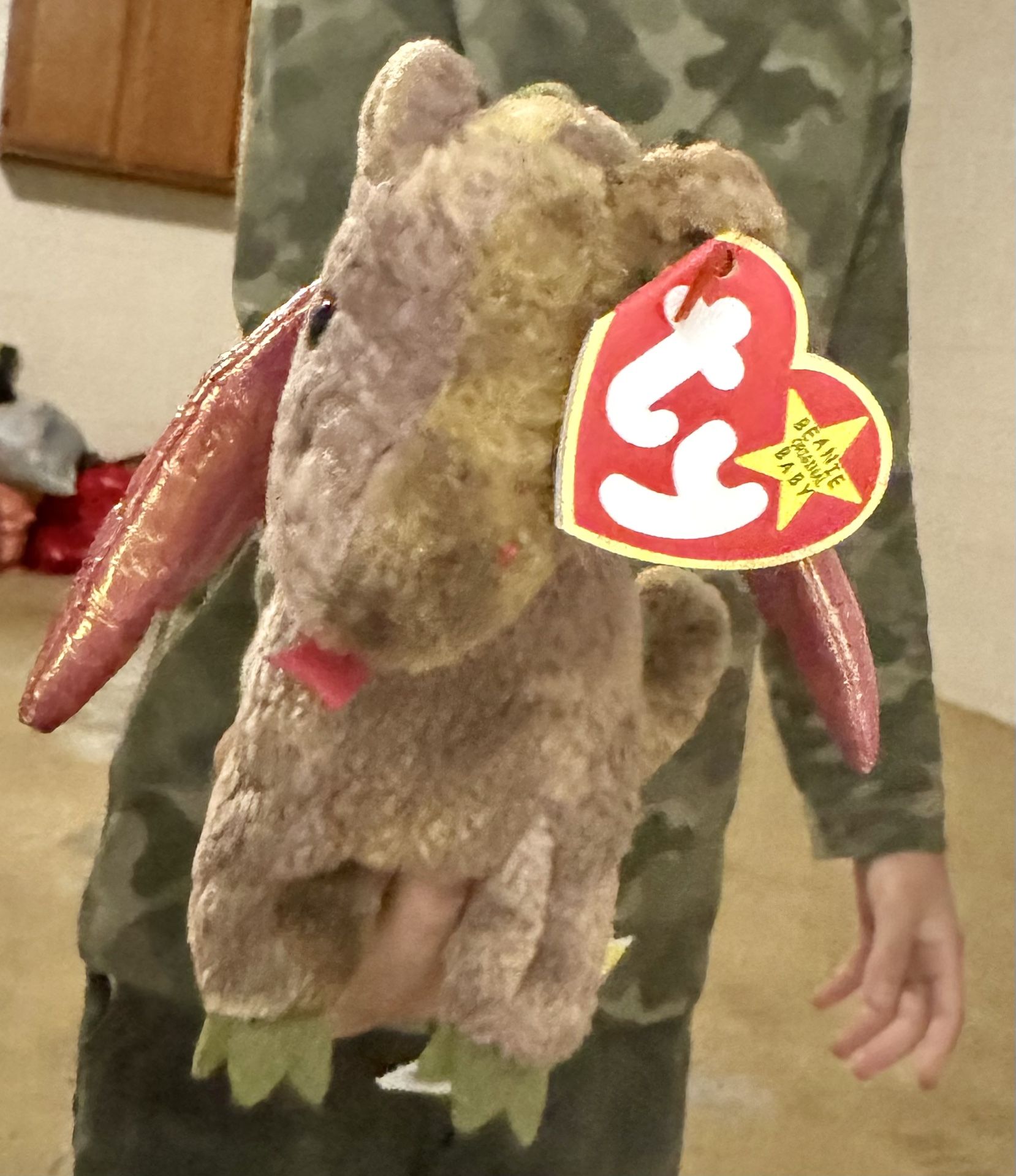 Ty Beanie Baby Scorch The Dragon Vintage 1998 With RARE Errors (See Description)