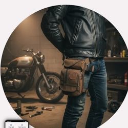 Durable & Vintage Drop Leg Bag: UNISEX