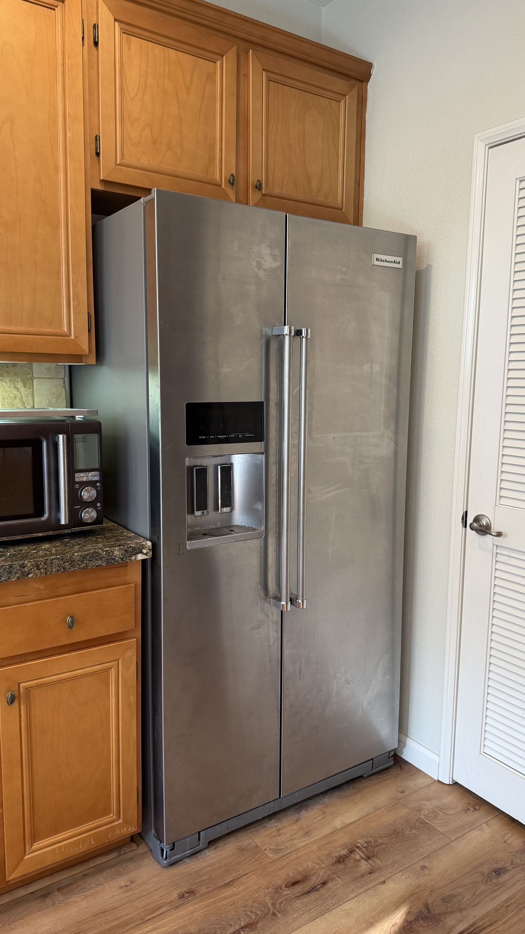 Kitchenaid Stainless Steel Side By Side Counter Depth Refrigerator 