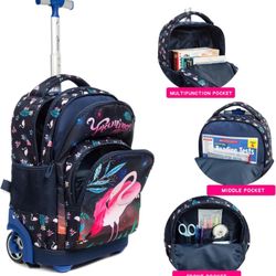 New Rolling Back Pack For Kids New $30