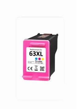 Unbranded 63XL Tri-Color High Yield Ink Cartridge Sealed for Select HP Printers