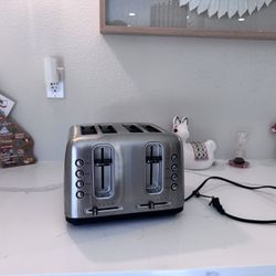 4 Sliver Metal Stainless steel Toaster Cusineart