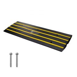  851# Curb Ramp, 2.6" Rise Rubber Driveway Ramps, Heavy Duty 33069 lbs Weight Capacity Threshold Ramp, Curbside Bridge Ramps for Loading Dock Garage S