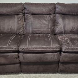 Leggett and Platt Dual Power Reclining Sofa