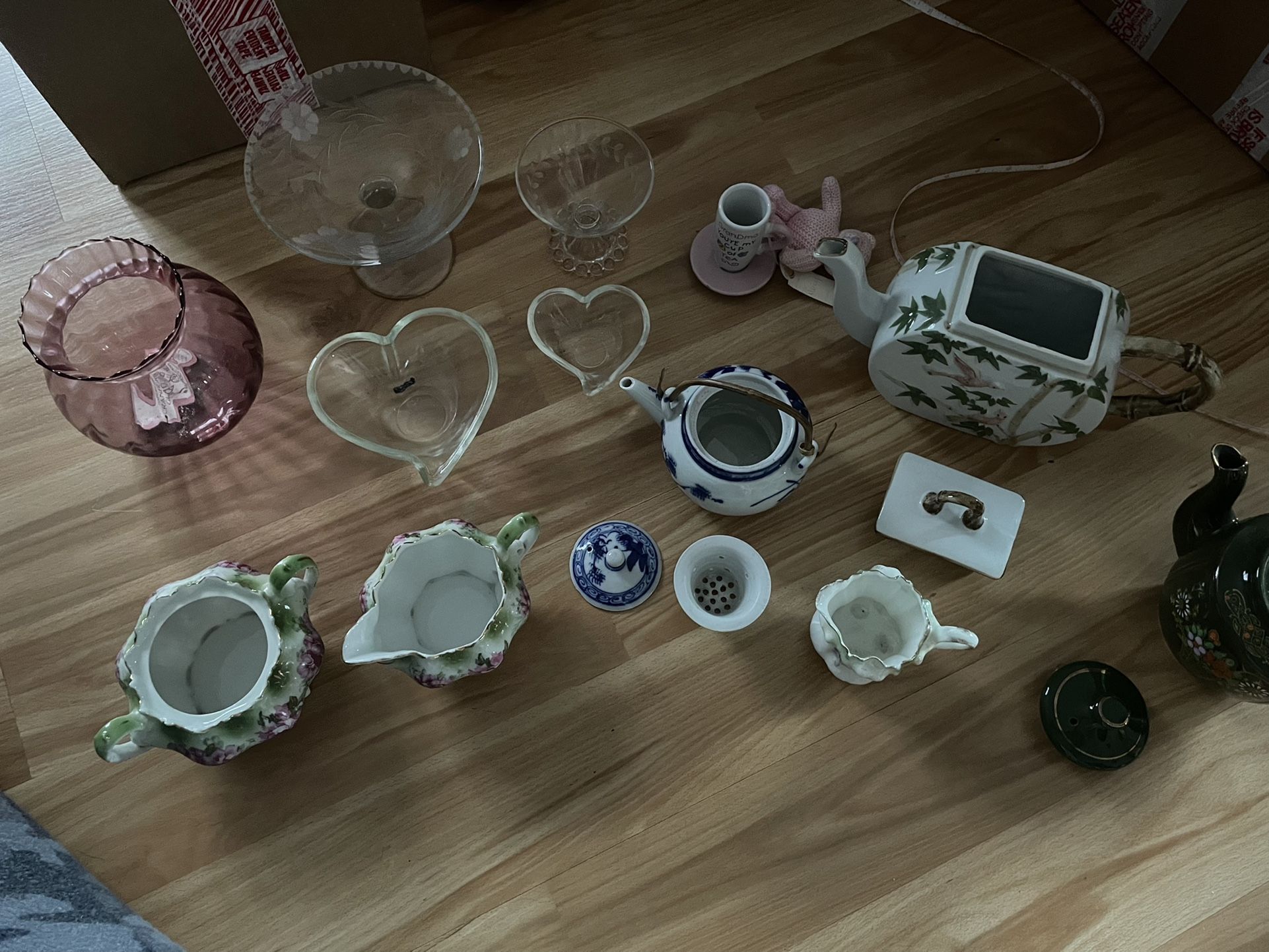 Beautiful Vintage China And Crystal Bundle