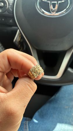 10K Gold nugget ring