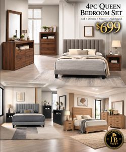 4pc Queen Bedroom Set